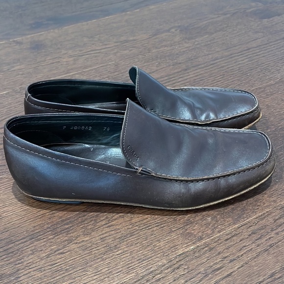 Prada Men’s Brown Slip On Dress Shoes Size 7.5 main image 7